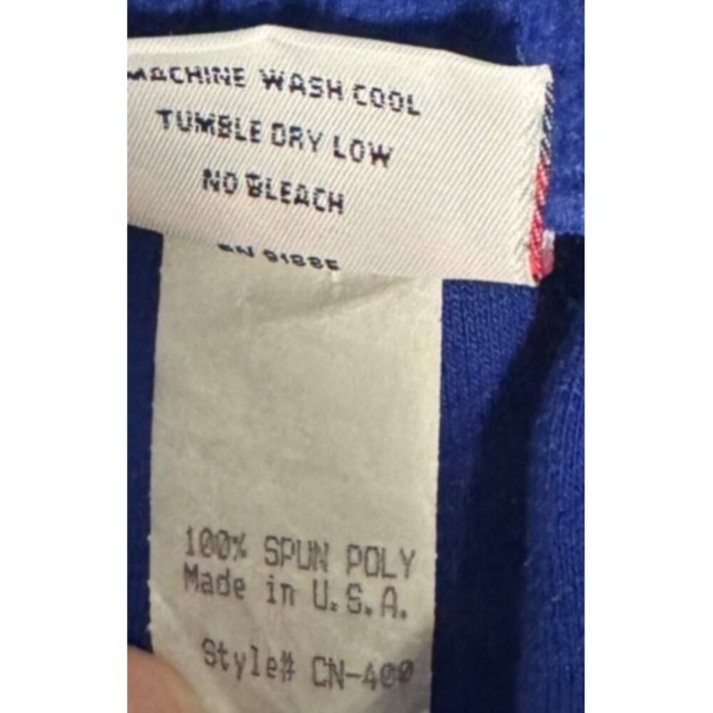Vintage Cape Athletic Blue Track Pants With Black & White Stripes Size L - Picture 4 of 10